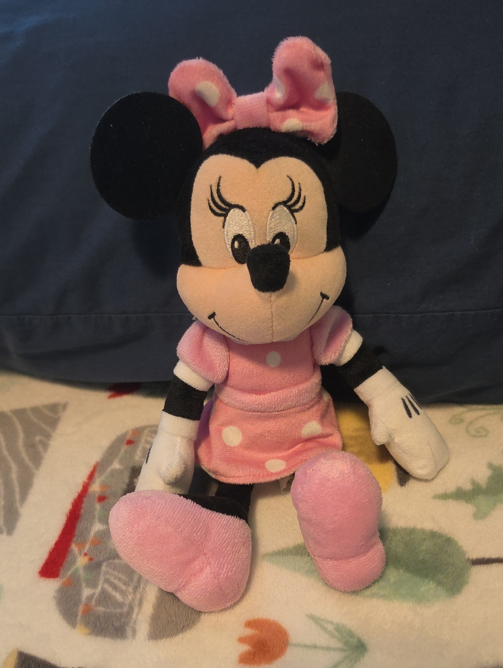 Disney Minnie Mouse Plush in Pink and White Polka Dots